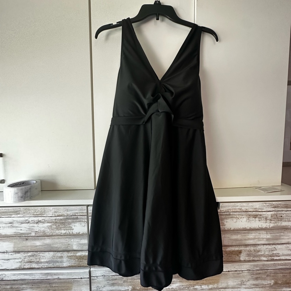 🖤✨ Hanna Nikole Black Swim Dress Cover Up One Piece 20W Plus Size Flowy